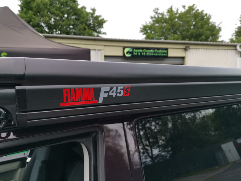 Fiamma F45S awning fitted to VW Transporter