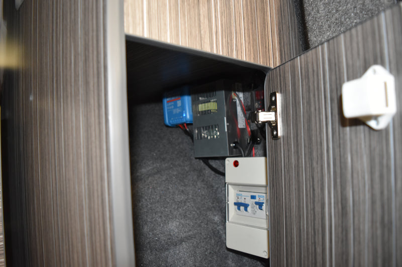 Campervan Electrical Installation In Cupboard