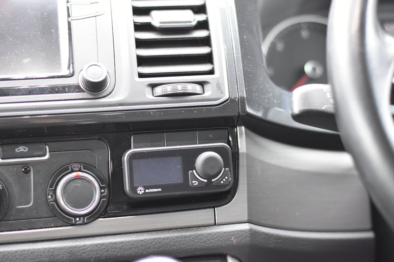 VW Transporter controller for diesel heater fitted to dash of van