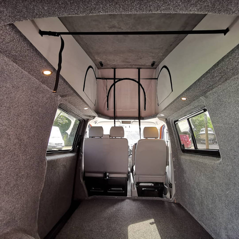 Interior view of a Skyline pop top with no bed board