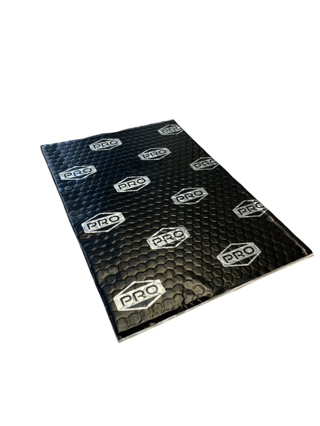 Black sound deadening matt with 'Pro' branding