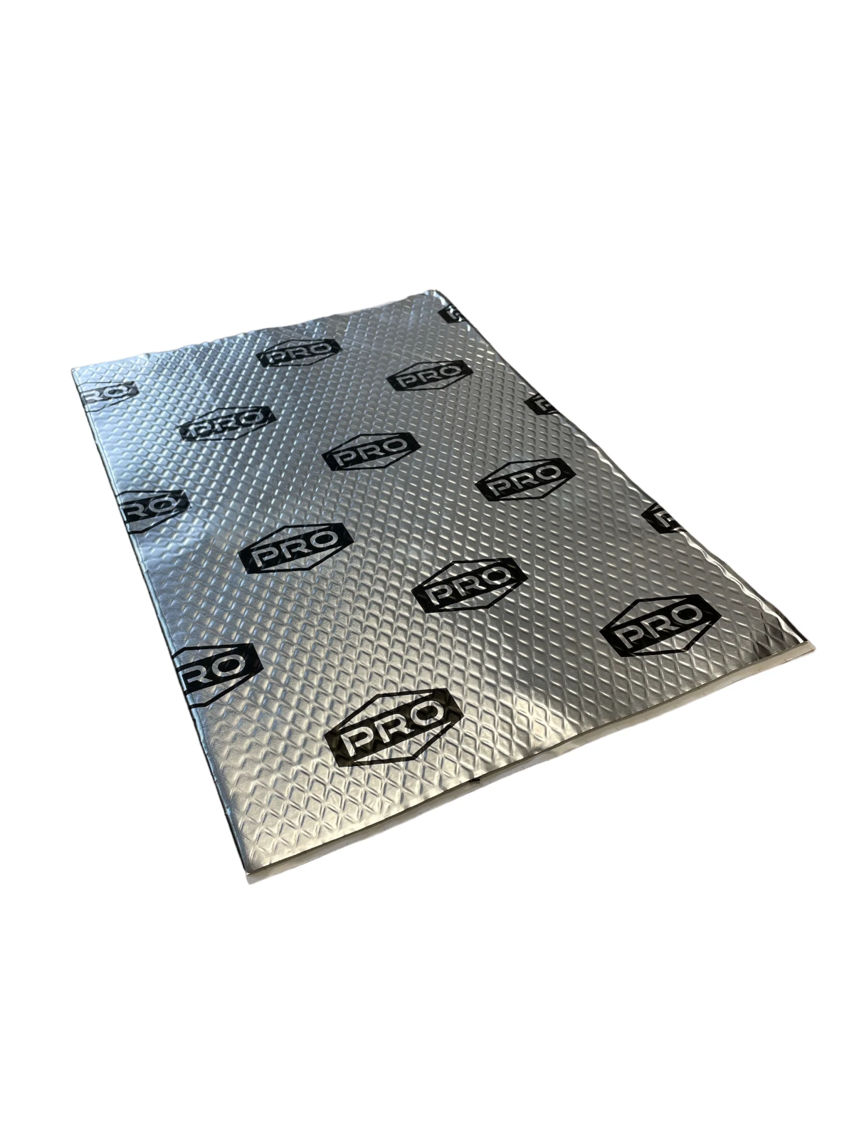 One sheet of Pro Deadening sound deadening on a white background
