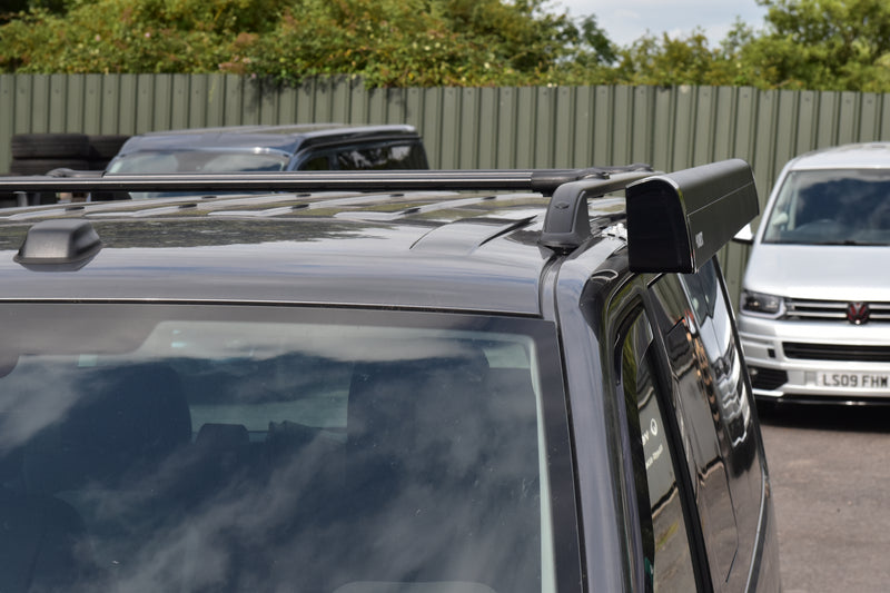 Roof rails fitted to a VW Caravelle van 