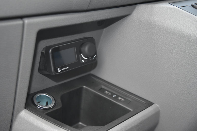 Autoterm diesel heater fitted in dash area of VW Transporter