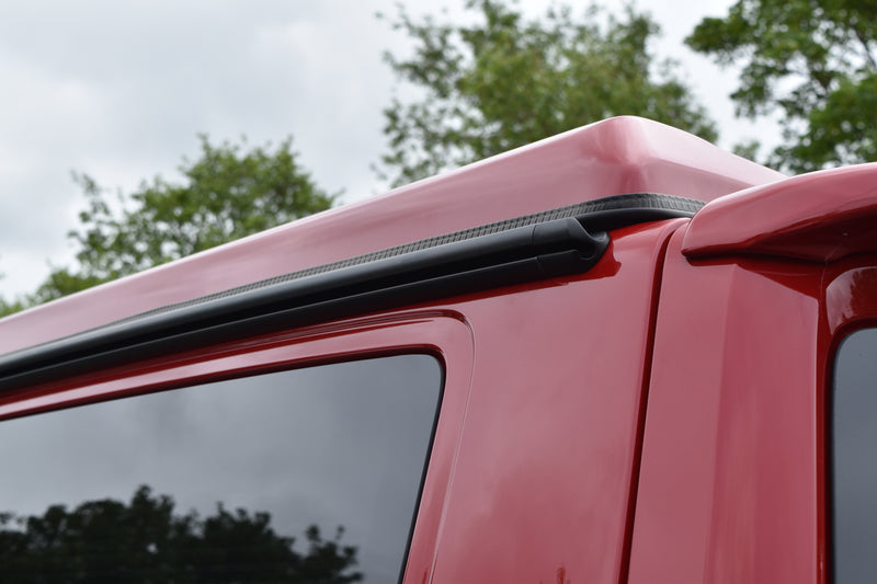 Close-up of a VW Transporter awning rail